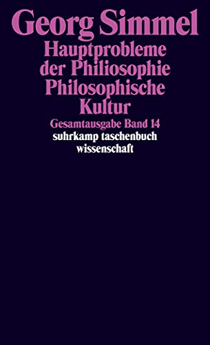 Gesamtausgabe in 24 Bänden: Band 14: Hauptprobleme der Philosophie. Philosophische Kultur (suhrkamp taschenbuch wissenschaft) von Suhrkamp Verlag AG